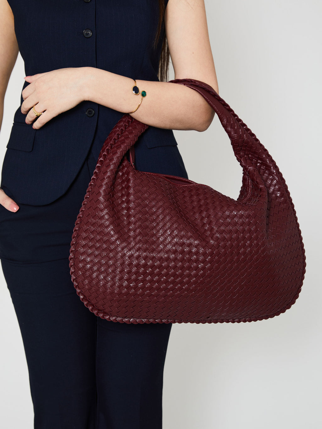 Everyday Woven Bag - Dark Grey