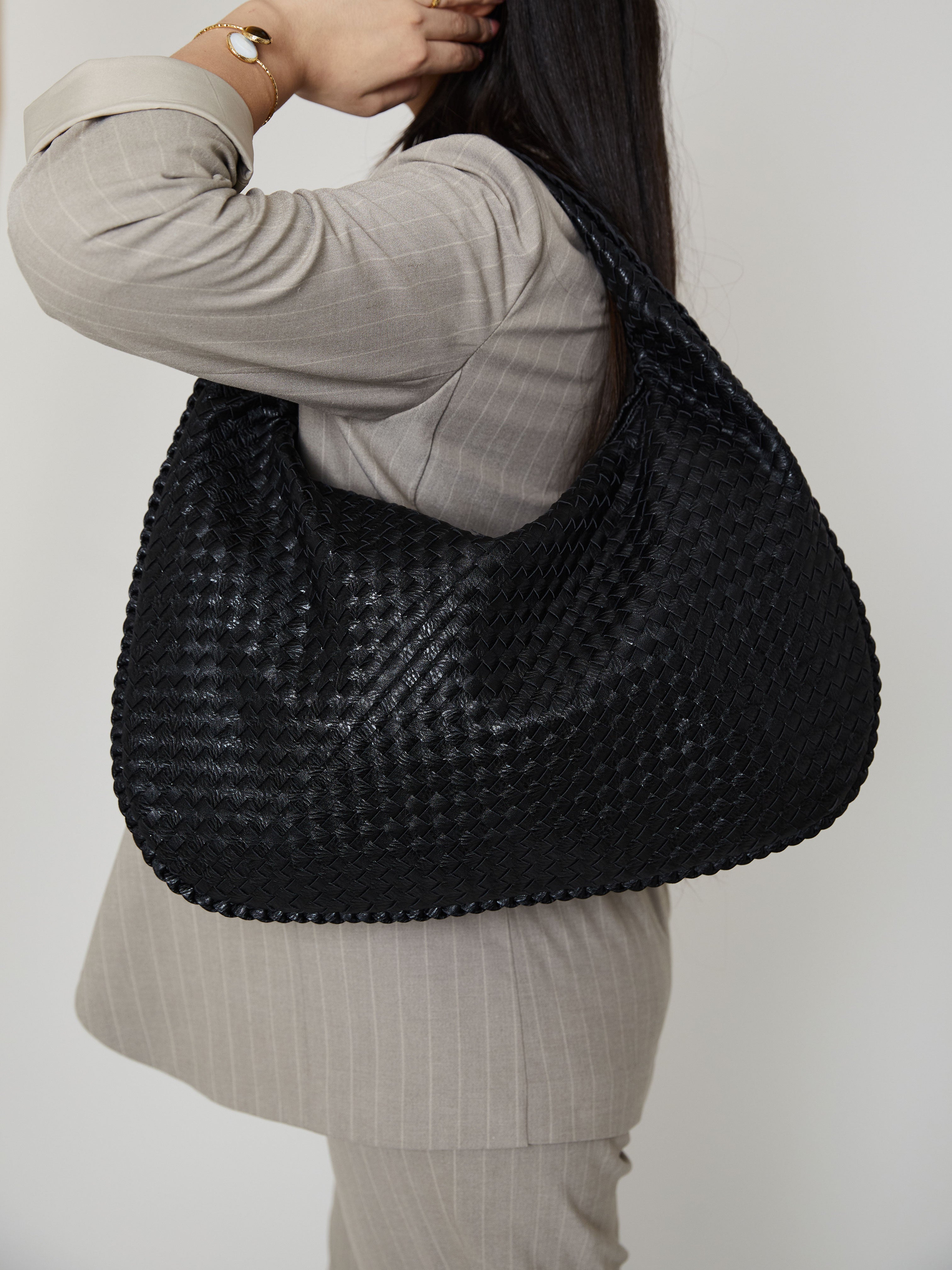 Everyday Woven Bag - Light Grey
