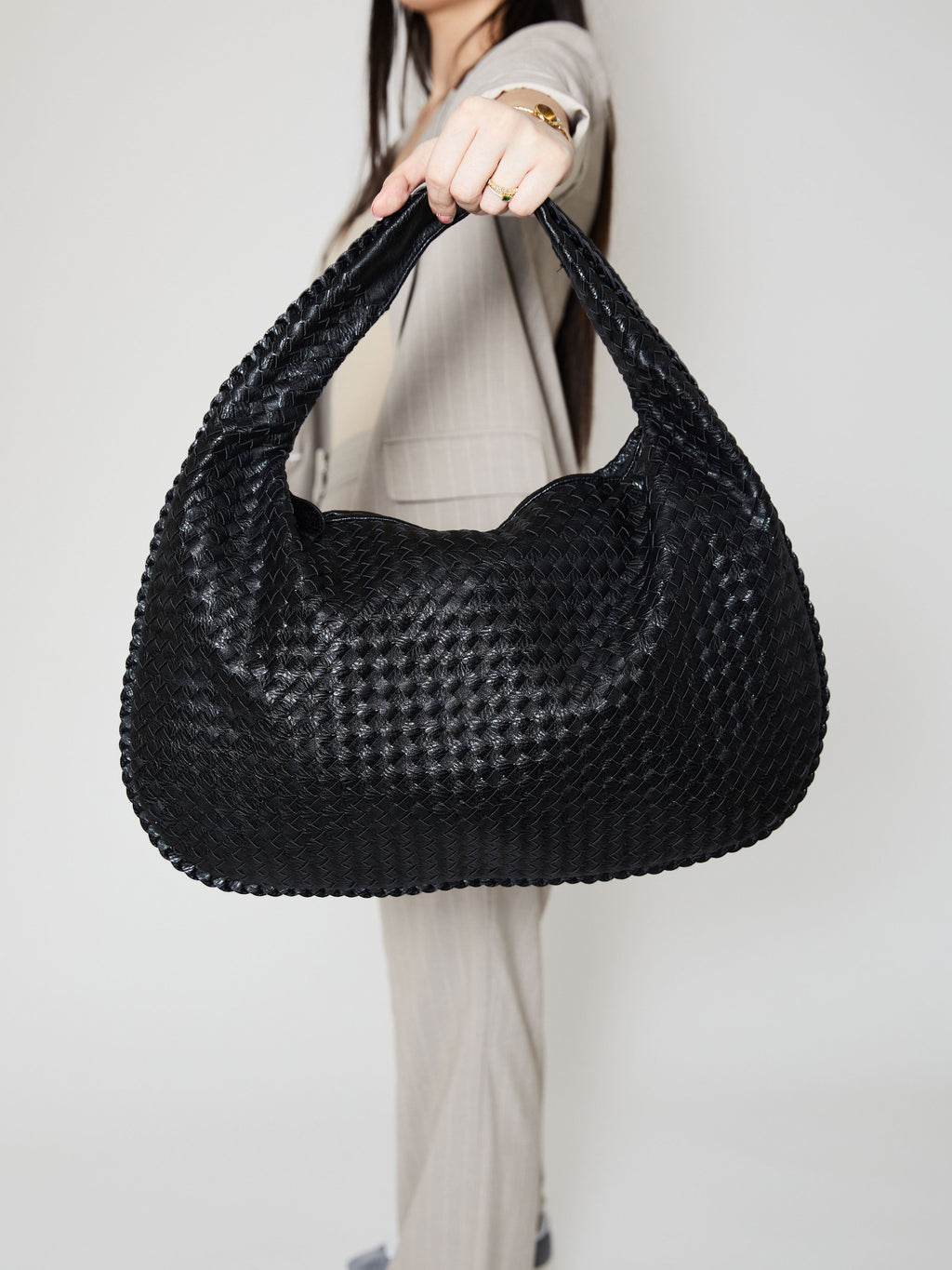 Everyday Woven Bag - Dark Grey