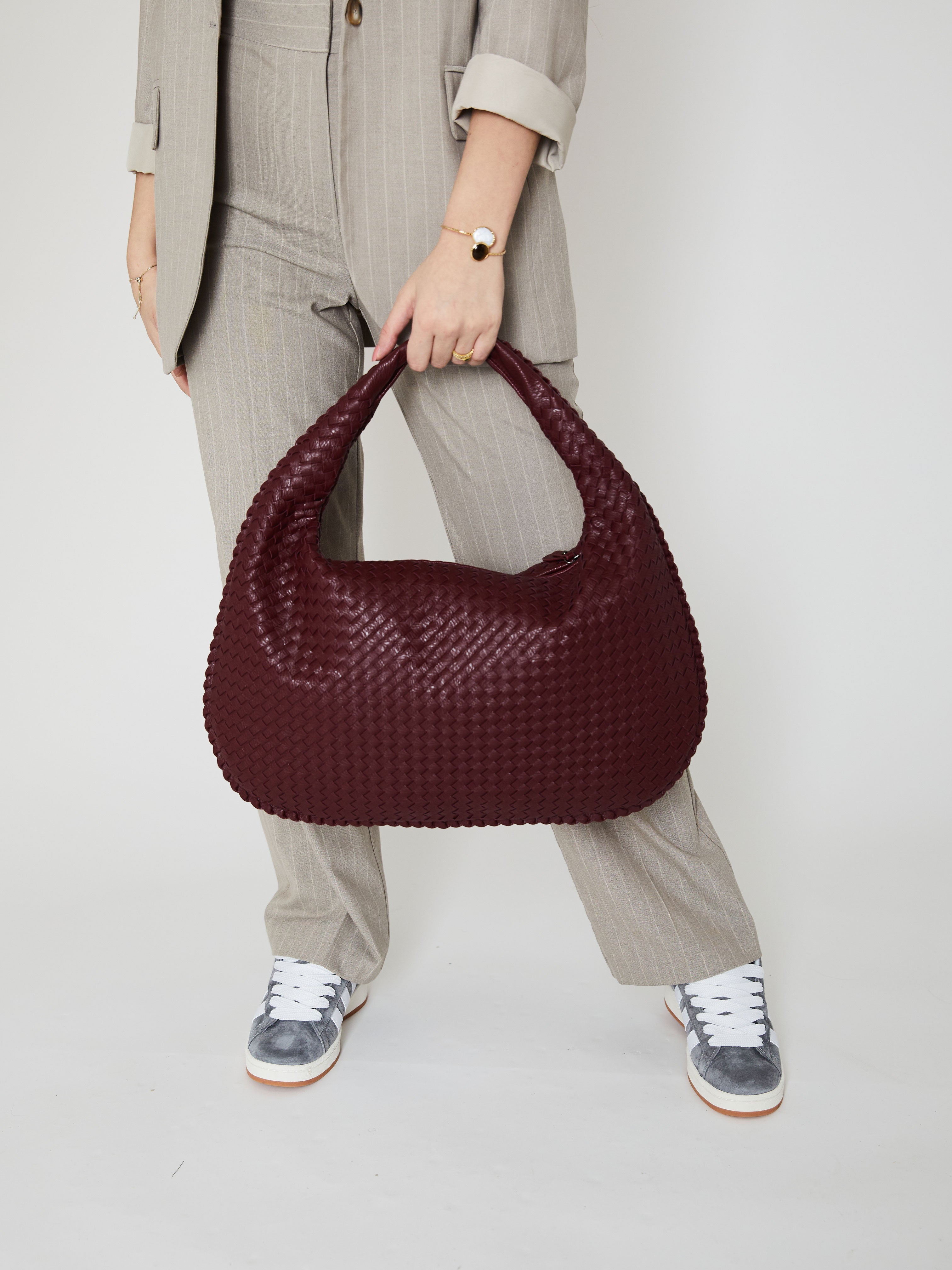 Everyday Woven Bag - Light Grey