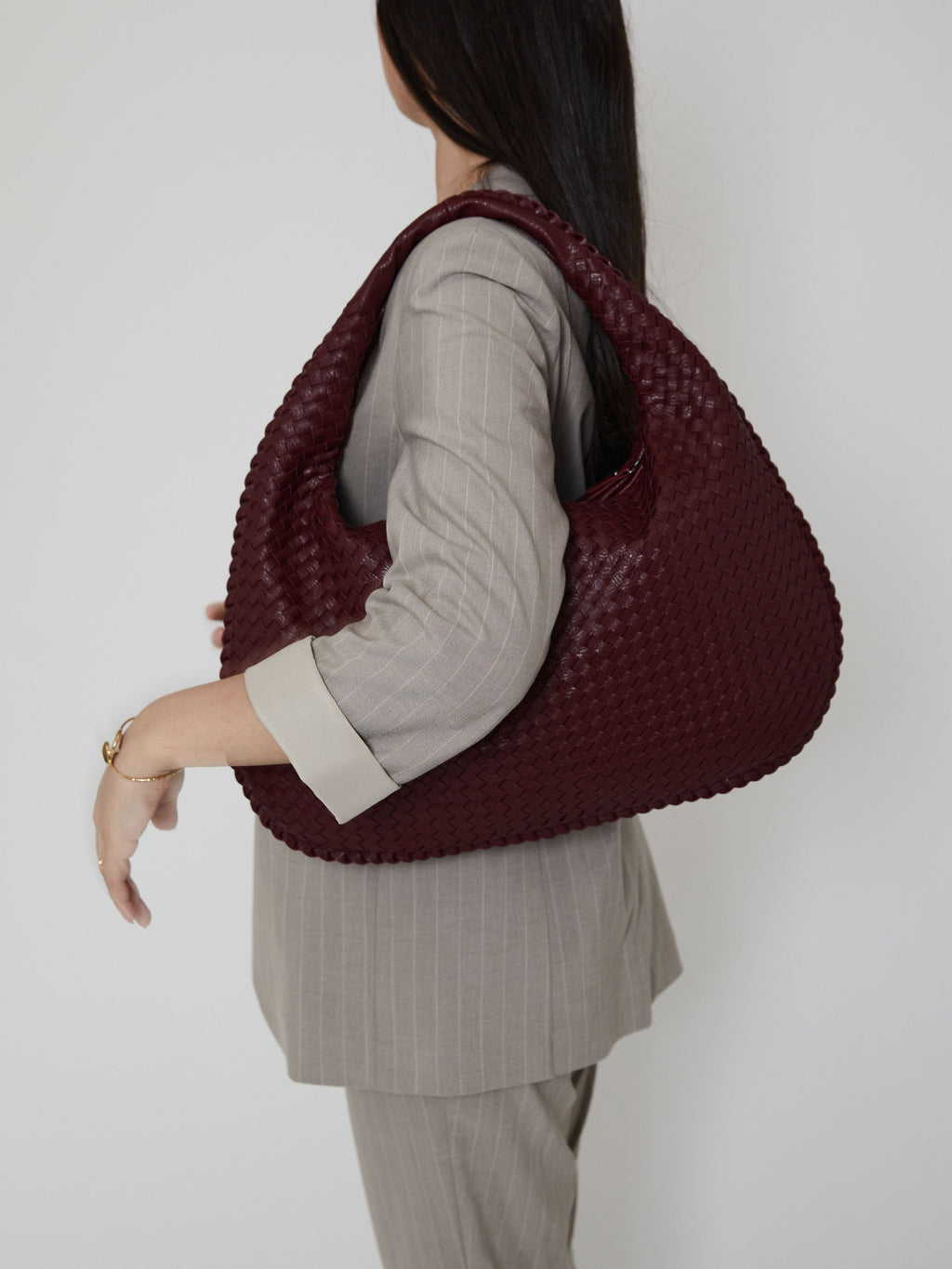 Everyday Woven Bag - Dark Grey