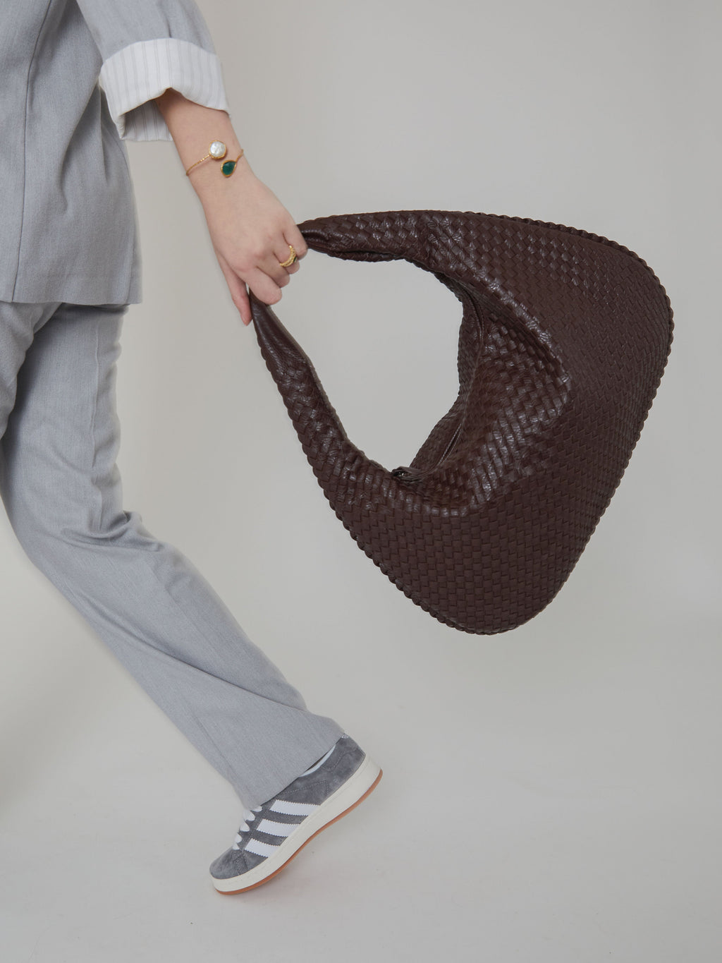 Everyday Woven Bag - Dark Grey