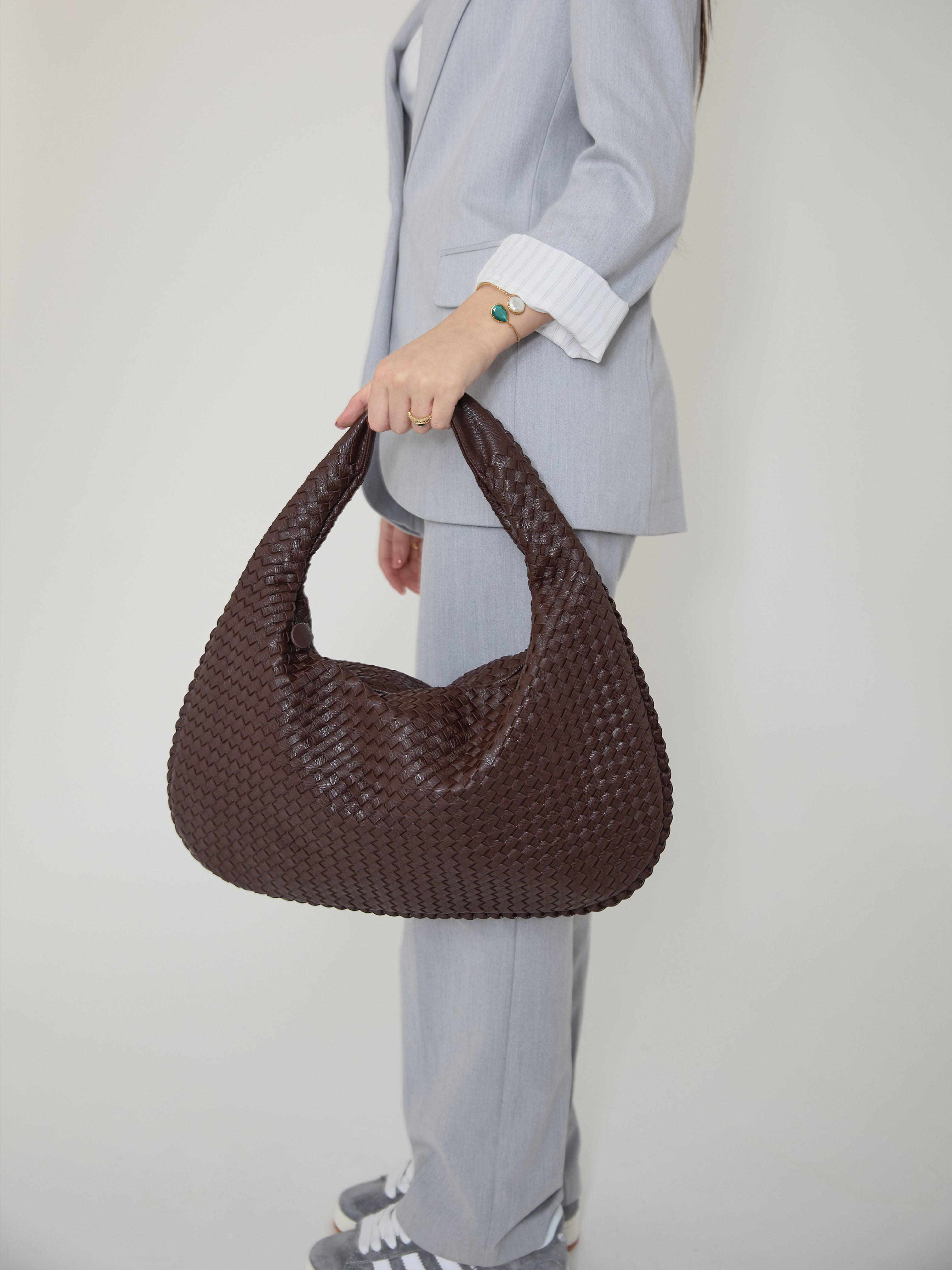 Everyday Woven Bag - Dark Grey