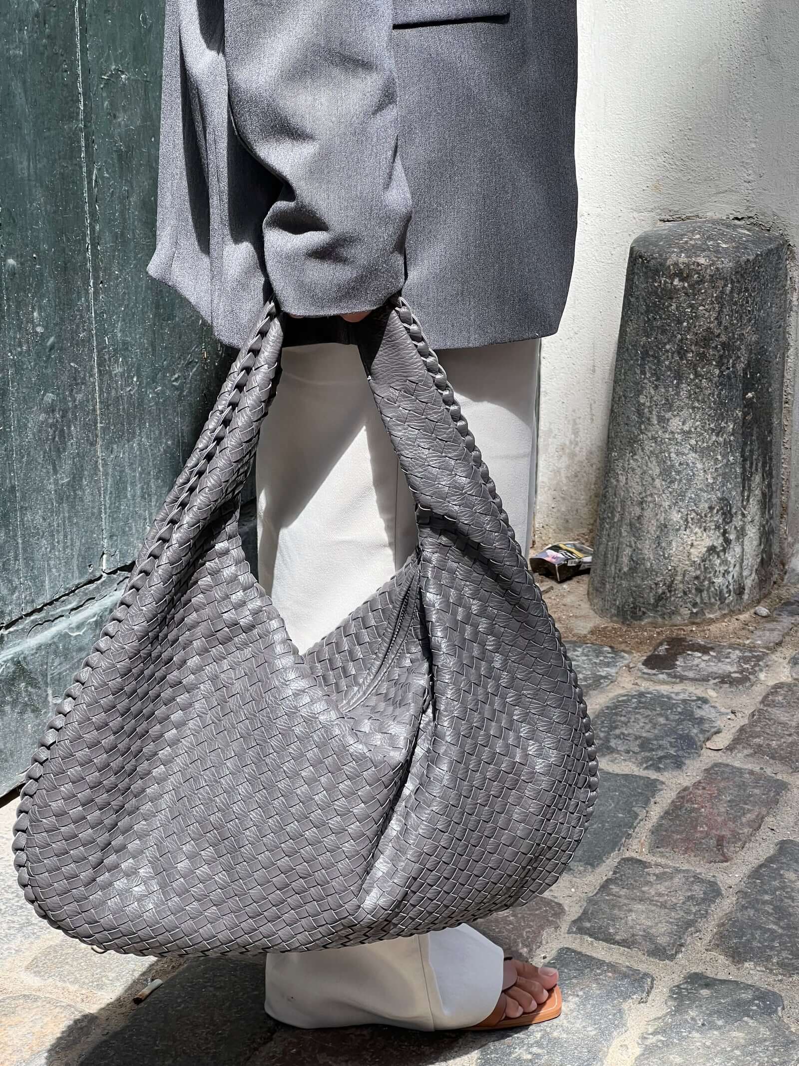 Everyday Woven Bag - Dark Grey